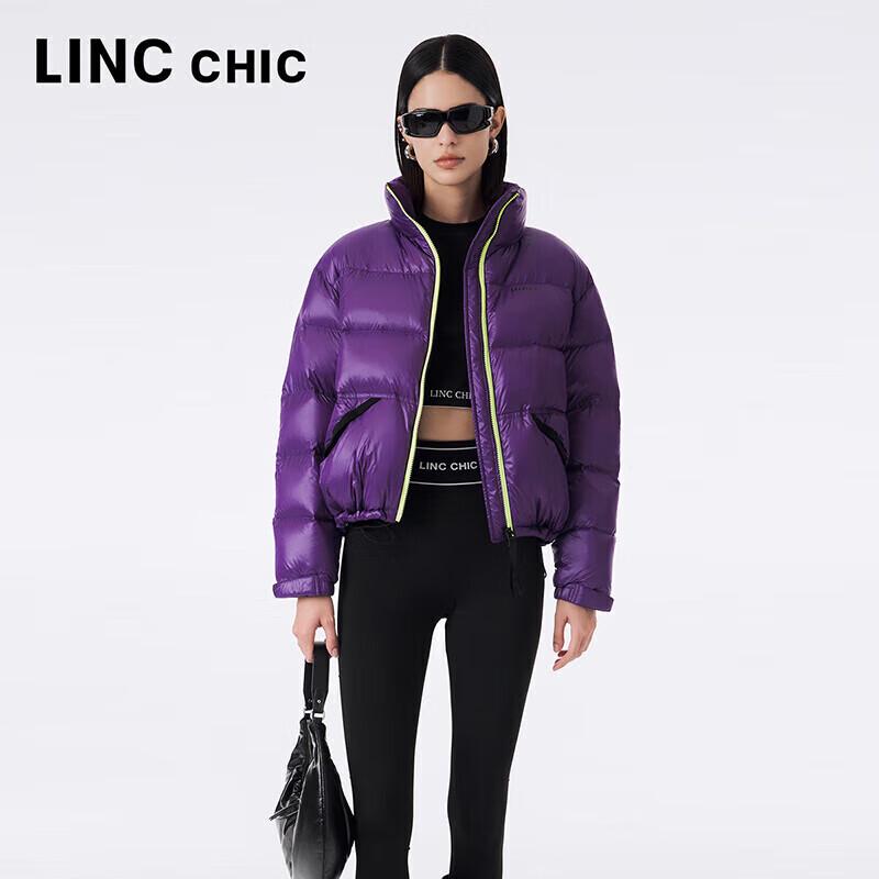 JINYUJIE Women's Short Stand Collar Puffer Down Jacket