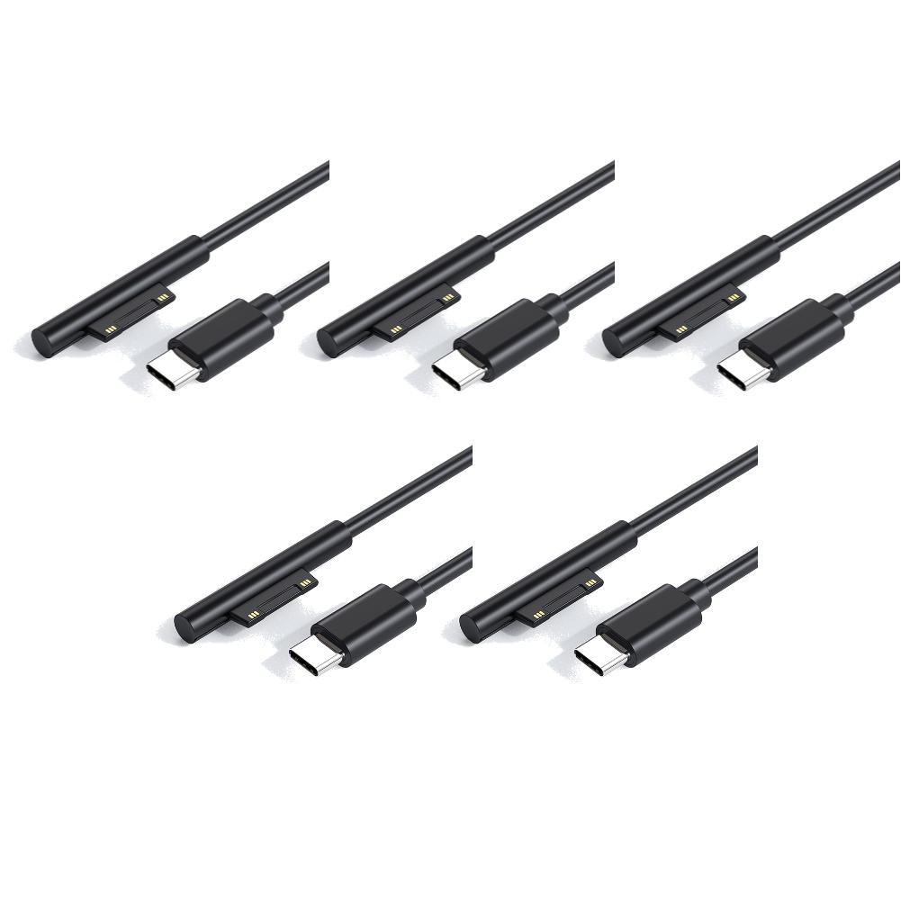 Fast Charging USB Type-C Power Supply 15V 3A PD Tablet Charger Adapter Cable Cord for Microsoft Surface Pro 7 3 4 5 6 Charger