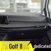 Compatible with 2021 VW Golf 8th Gen Interior Mod: Carbon Fiber Center Console & Door Protection Stickers
