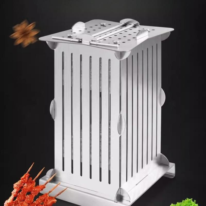 Plně automatický nerezový výrobník špízů Kebab s 49 otvory Stringer na grilování Kuchyňský nástroj