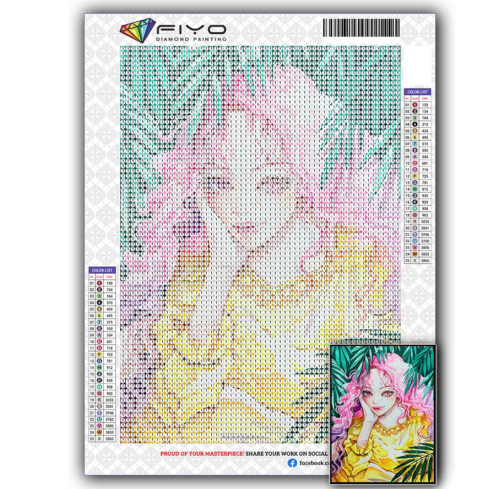 Diamond Painting Kit Maiden Girl 5D DIY Diamond Embroidery Portrait Pictures of Rhinestones Mosaic Decoration
