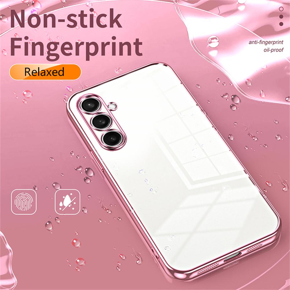 For Samsung Galaxy A35 5G Case Electroplating Frame Soft TPU Phone Cover