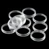 100X 21mm Coin Holder Box Storage Clear Round Display Cases Plastic Collecting Protection Container Home Supplies