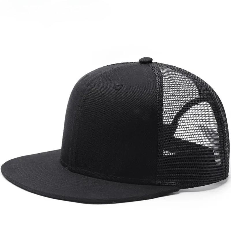 Yiran Dayang Hat Men's Big Size Baseball Cap For And Wo Solid Color Flat Brim Sun Hat For Adults Spring And Summer Adjustable Snapback Mesh Cap 56-59Cm