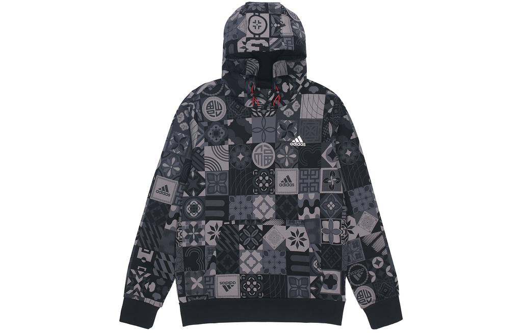 adidas CNY Collection Sweatshirts Men's Black Hooded Moderate Regular HC0271