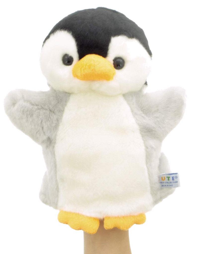 PUPPET COLLECTION MARINE Baby Pingvin Handdocka Svart