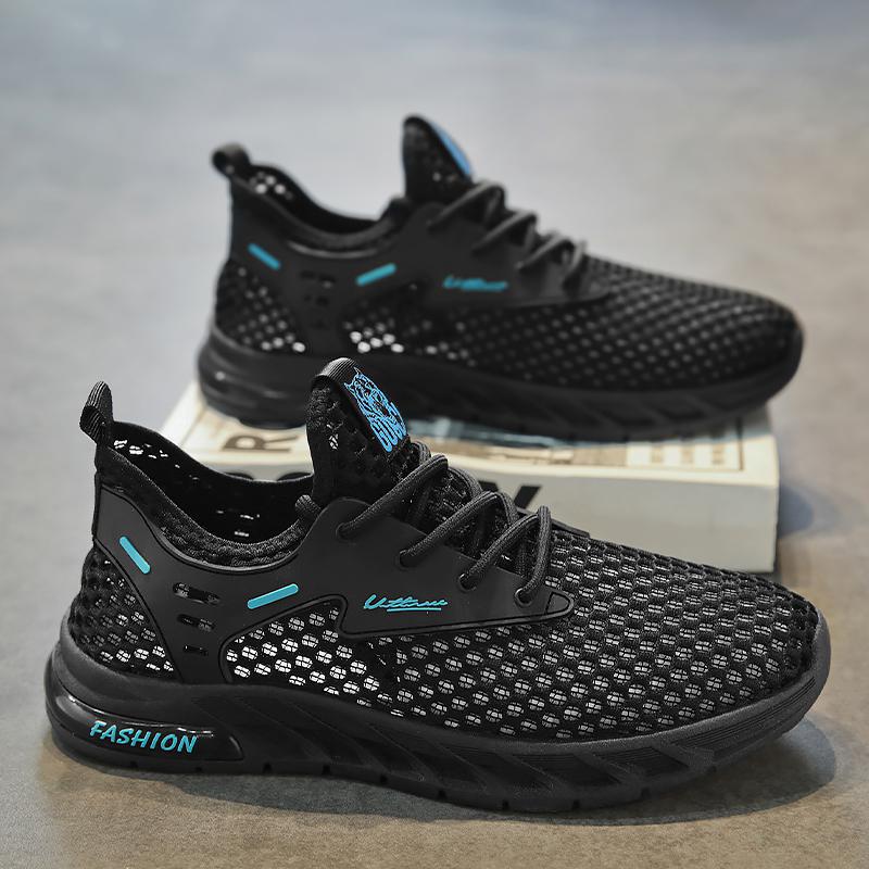 

Men s shoes summer breathable fly-woven mesh sports casual running thin mesh shoes light breathable summer trendy shoes 44