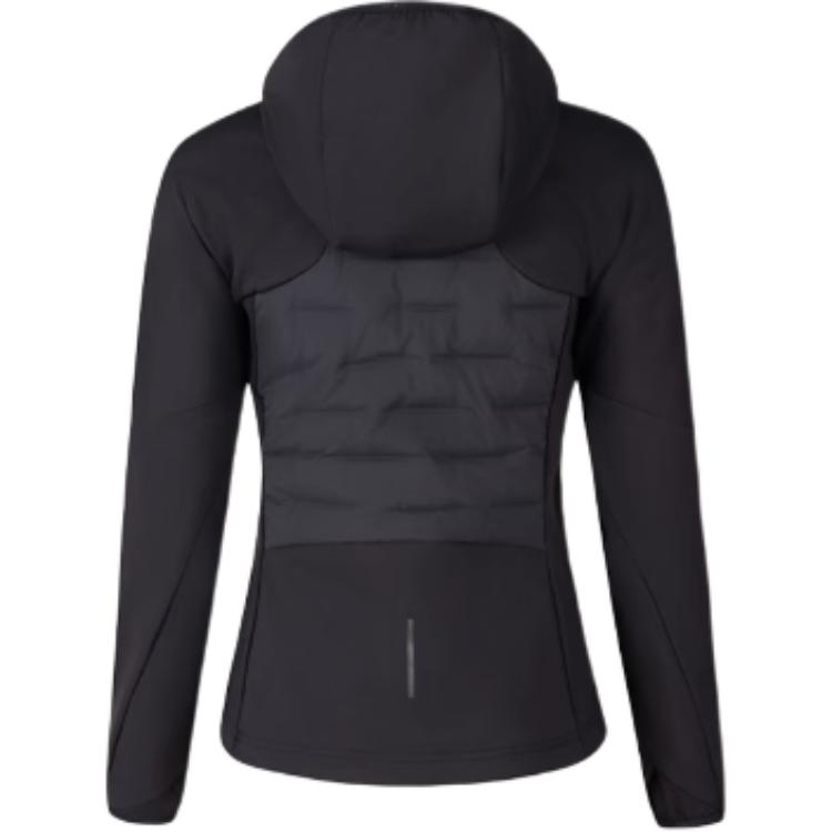 Asics Sports Lifestyle Series Hooded Casual Solid Color Long Sleeve Jacket Down Coat Women jackets Black 2012D165-001