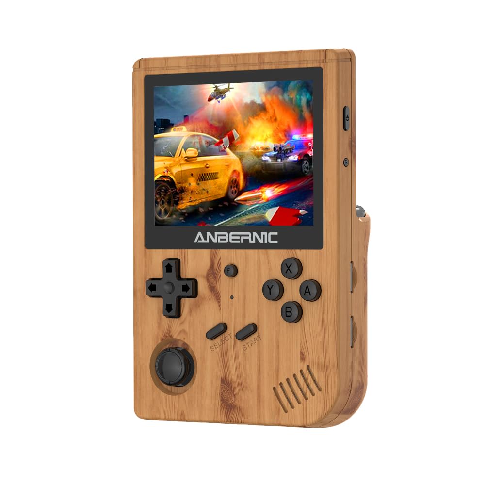 

Anbernic RG351V RK3326 Handheld Game Retro Game Console with Supports 3D OCA Full IPS Open Source Linux 16GB RAM 64GB Memory Console, Wi-Fi,