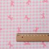 150x50cm Pure Cotton Colorful Butterfly Bow Plaid Fabric For DIY Sewing Girl's Costume Dress Making Pants Pastoral Cloth Supply