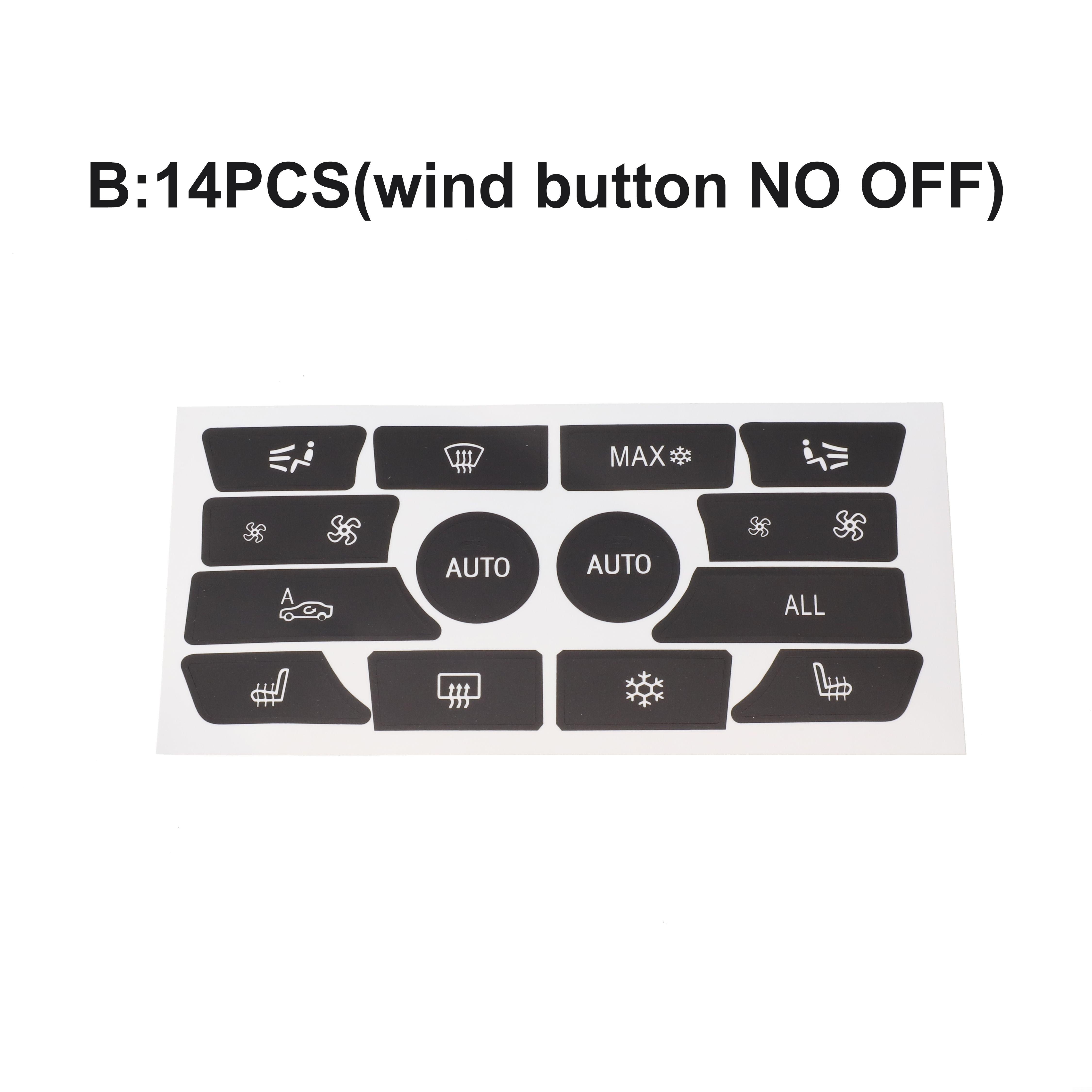 Наклейка на кнопку кондиционера в сборе, автомобиль, совершенно новый B1