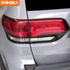 För Jeep Grand Cherokee 2014-20 Blanksvart Bakljus Lampa Skydd Dekor Utvändig