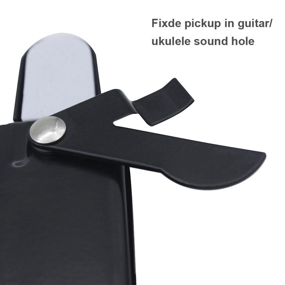 12 Hole Guitar Sound Hole Pickup Metal Sound Pick-up Transducer Amplifier for Acoustic Classical