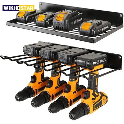 Suporte de Parede para Ferramentas Elétricas Pacote com 2 Resistente Painel Perfurado Armazenamento na Parede Conjunto de Ferramentas Rack de Armazenamento para Furadeira Chave de Fenda para Oficina/Garagem