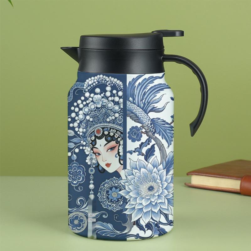 316 Stainless Steel Large-Capacity Thermos Flask with Tea Steeping Chamber