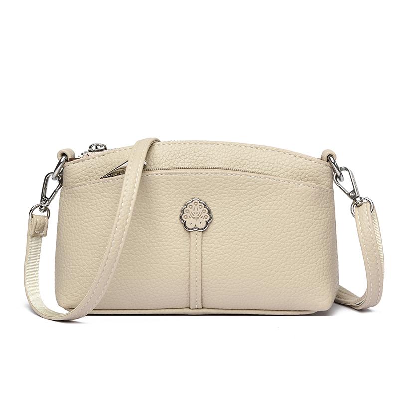 New Women'S Shoulder Purse Bag Fashion Atmosphere Crossbody Messenger Bag Women'S Small Mother Handbag Soft Leather Bags