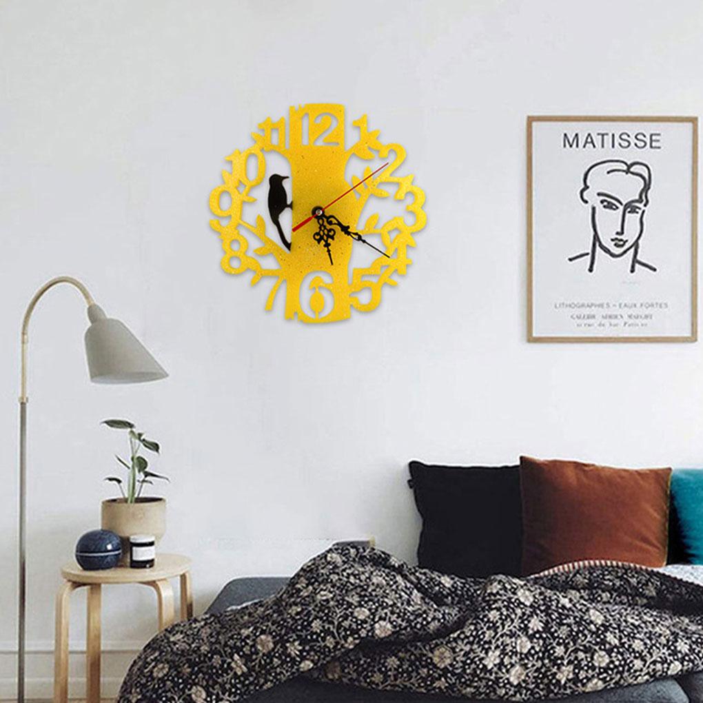 Clock Resin Mold Home Wall Living Room Round Digital Number Flower Ornaments Self-Assembly Hanging Fashionable