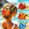 Fresh Sweet Simulated Flower Hair Clip Versatile Colorful Flower Hairpin Women Girls
