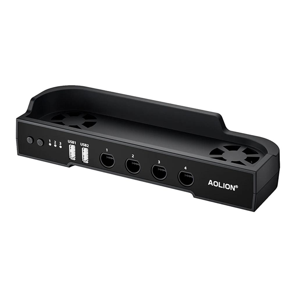 For NS2 Host Cooling Fan Base Wall Mount Game Console Base Radiator RGB Portable Heat Sink Support Wall Hanging Bracket