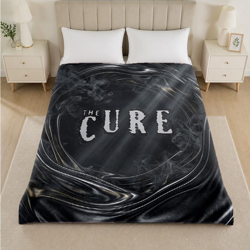 Coperta in Flanella con Stampa The Cure Morbida e Leggera Coperta Plaid in Peluche per Letto Divano Uso Domestico