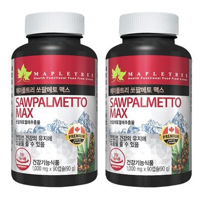 Mapletree Sägepalme Max, 90 Tabletten, 2 Einheiten