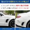 Shymie Dummy Duct Fender Stickers for Car Side, Front, and Hood - Car Dress-up, ABS, 2-Piece Set, Carbon Fiber Pattern