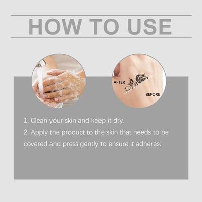 6Pcs Waterproof Tattoo Film Ultra Thin Patch Tattoo  Cover Tapes Concealing Acne Tattoo Up Compression Accessories Flaw