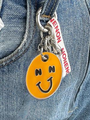 NONENON CROKEED SMILE CIRCLE KEYRING(EPOXY)_S