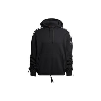 adidas Originals Parley Hoodie With Signature Trefoil and Stripe Print Unisex Hoodie Black HN7029