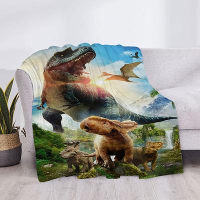 Cute Blanket Dinosaur Bed Blankets & Throws Plaid Throw Sofa Knee Fluffy Soft Microfiber Star H Anime Luxury Cover Child Home