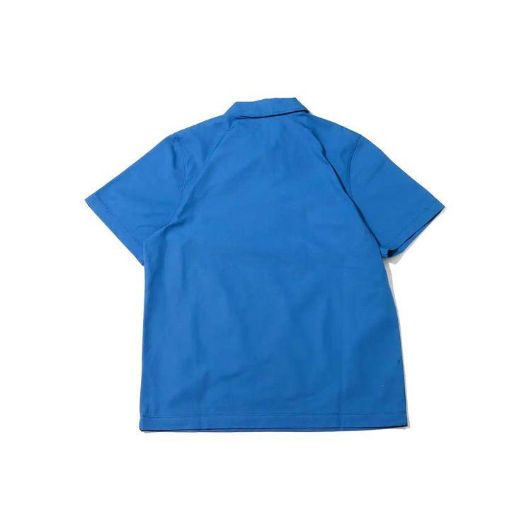 Nike Half-Zip Solid Short Sleeve Polo Shirt Men Tops Blue DM5284-407