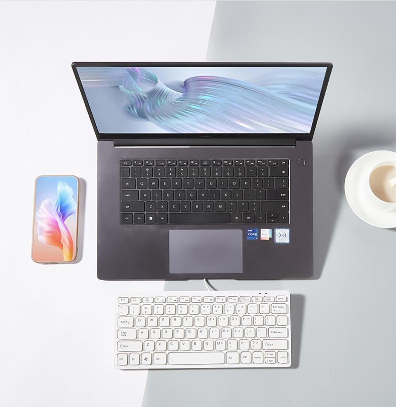 78-Key Wired Keyboard, Compact, Quiet, English Layout, 1.5m Cable, Angled Membrane, No Numeric Keypad, Multimedia Buttons, for PCs, Laptops, and