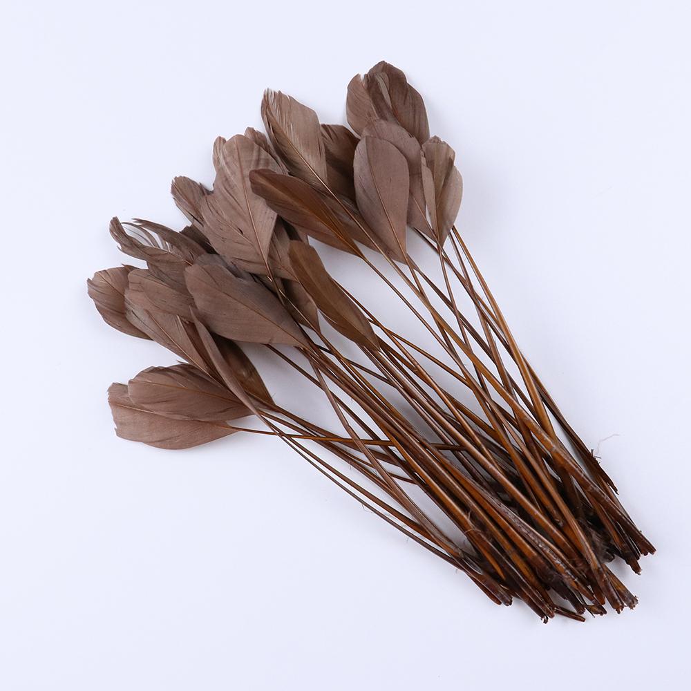 

50pcs Natural Goose Feathers Crafts Earring Accessories Plumes 15-20cm Pretty Multicolor Swan Feather for Jewelry Decoration 50pcs глубокая кофе
