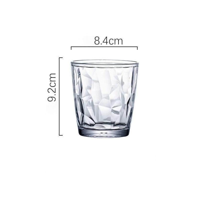

300ml Reusable Durable Heat-Resistant Acrylic Juice Tea Cup For Buffet Hotel Wedding Party Use Colorful Clear Plastic Cup 300ml