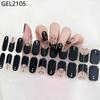 Custom Logo Semi Cured Gel Nail Sticker Waterproof Full Cover Gel Nail Wraps