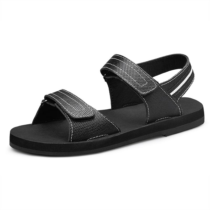 Large Size Handmade Genuine Leather Men Sandals Summer Men Beach Sandals