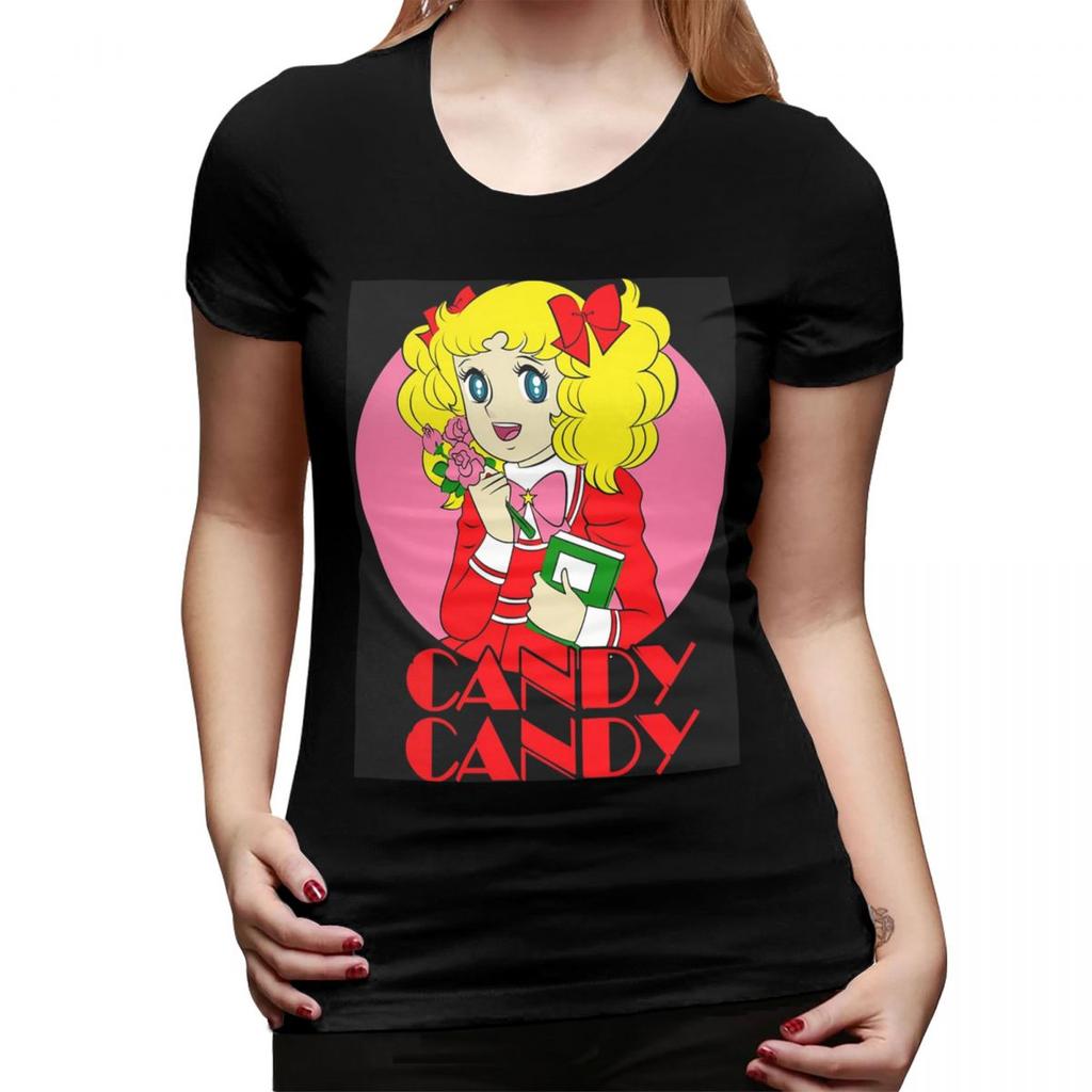 Cute Girl And Amp Boy Candy Candy And Terry Anime Unisexga TShirt for Women T Shirts Womens Short Sleeve Summer Clothes Tops