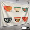 Minimalist Bowl-Shaped Design Digital Printing Polyester Wall Tapestry Suitable For Use Living Rooms Bedrooms Offices Bars Party