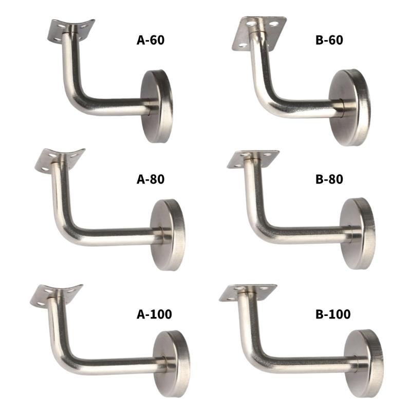 6Pcs Stainless Steel L Shaped Stair Handrail Brackets Wall Support Handrail Bracket for Modern Home And Commercial Use