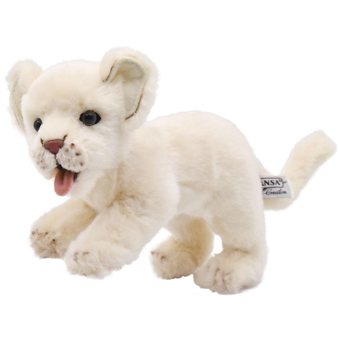 HANSA 6361 White Lion (ko) 42 Total length: 42cm WHITE LION BH6361 Stuffed toy Hansa Christmas Birthday Present Animal Dog Cat Bird Rabbit Penguin