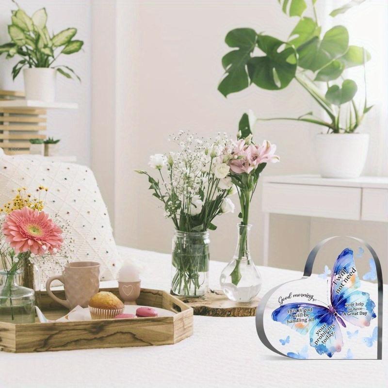 Butterfly Christian Keepsake - Elegant Inspirational Desk Decor for Women