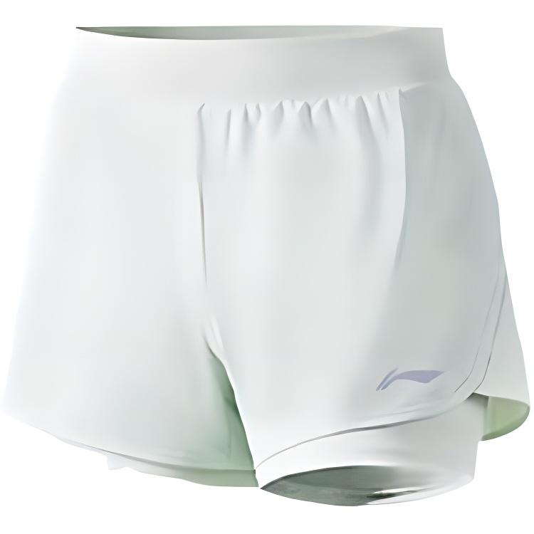 Li-Ning Quick-Dry Running Training Fitness Shorts Women shorts Light-Blue YKSU100-3