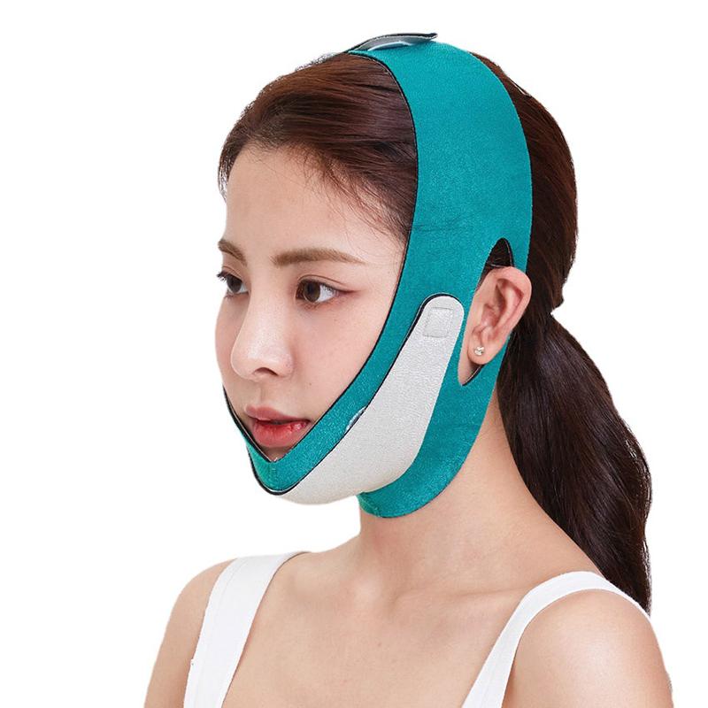 Elastyczny bandaż wyszczuplający twarz V Line Face Shaper Women Chin Cheek Lift Up Belt