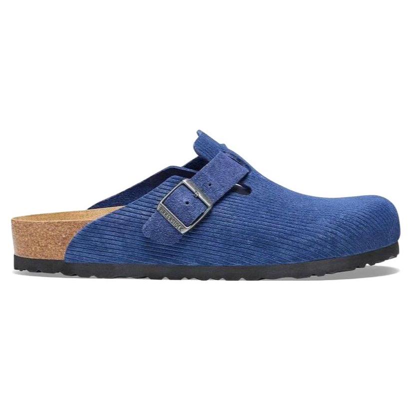 Birkenstock Boston Massage Antibacterial Closed Toe Slippers Unisex Blue Narrow 1026182