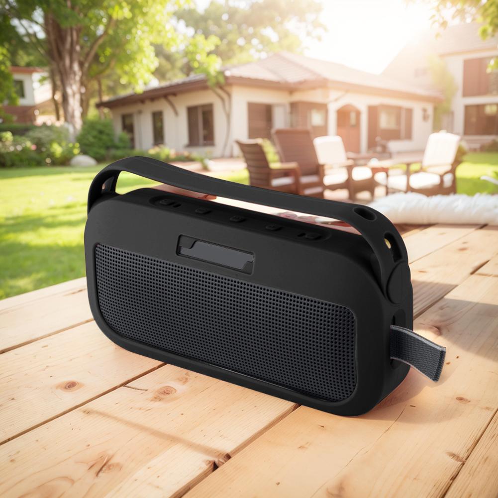 Silicone Cover Shockproof Protective Speaker Cover Case with Handle & Shoulder Strap for Bose SoundLink Flex BT Portable Speaker