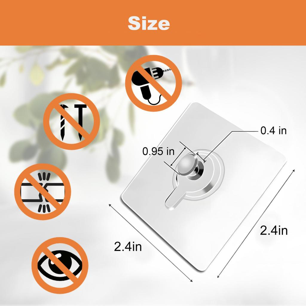 Bilder Aufhängen Ohne Bohren,Klebehaken Bilderrahmen, Bildaufhänger Selbstklebend Für Bilder, Poster, Fotos, Dekorative Gemälde (6 Pcs)