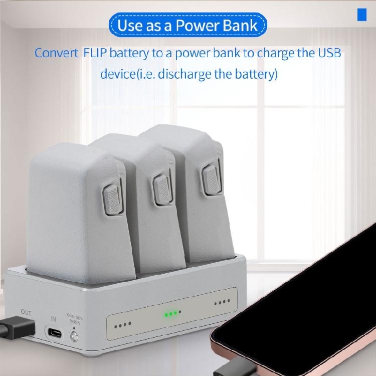 Intelligentes Batterieladegerät Ladestation mit Flip-LED-Statusanzeige Überladeschutz, Perfekt für Zuhause