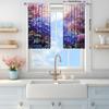 2 Panels Purple and Pink Hydrangeas Printed Curtains   Shade and Privacy Protection   Suitable for Decorating Various Rooms