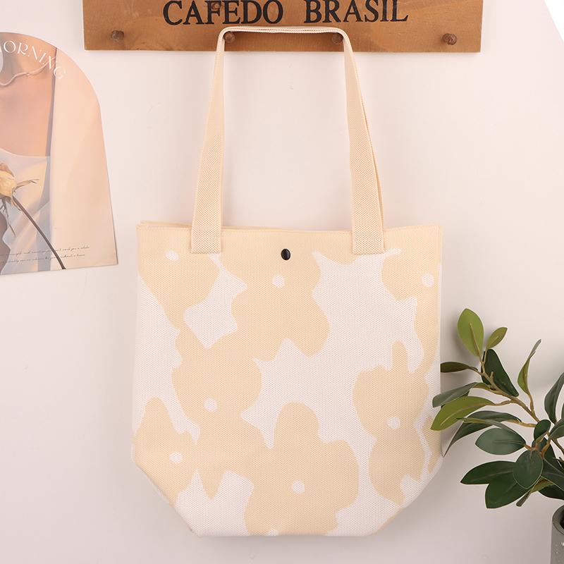 Korean Simple Knitted Shoulder Bag Chic Large Capacity Tote Bag Ladies Casual Handbag  Versatile Shoulder Bags