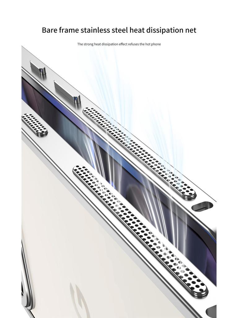 Θήκη τηλεφώνου Google 10 με εξαιρετικά λεπτή μεταλλική βάση, απαγωγή θερμότητας και αγκράφα Seahorse για το Google 10 Pro XL